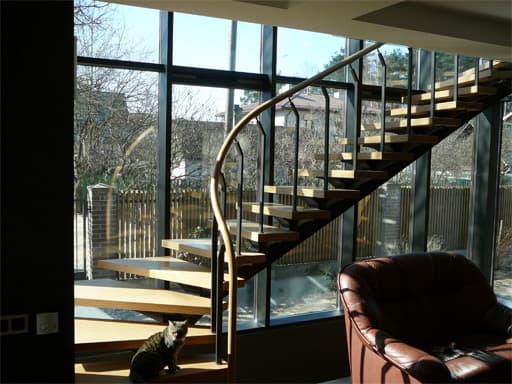 Central Stringer Steel Staircases