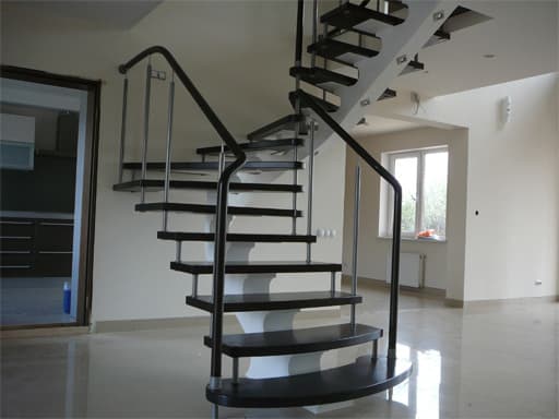 Central Stringer Steel Staircases