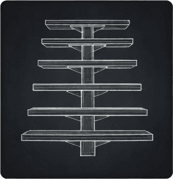 Central Stringer Steel Staircases